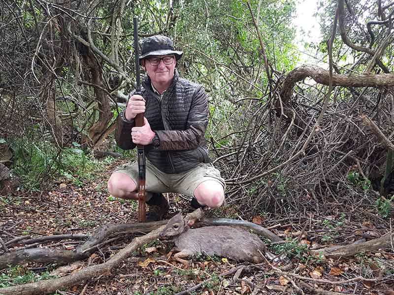 Duiker Blue hunting with Eastcape & Karoo Safaris South Africa
