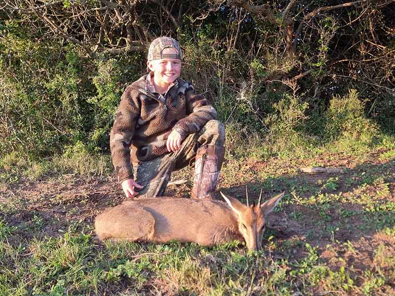 Duiker Grey hunting with Eastcape & Karoo Safaris South Africa