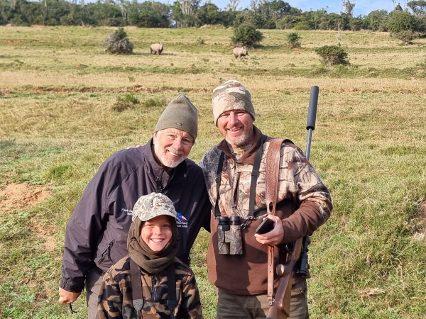 father and son hunting South Africa - Hunting with Eastcape & Karoo Safaris